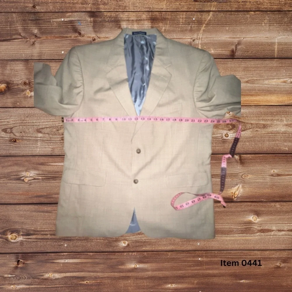Lands’ End Tan Blazer 46R - Men’s Professional Suit Jacket
